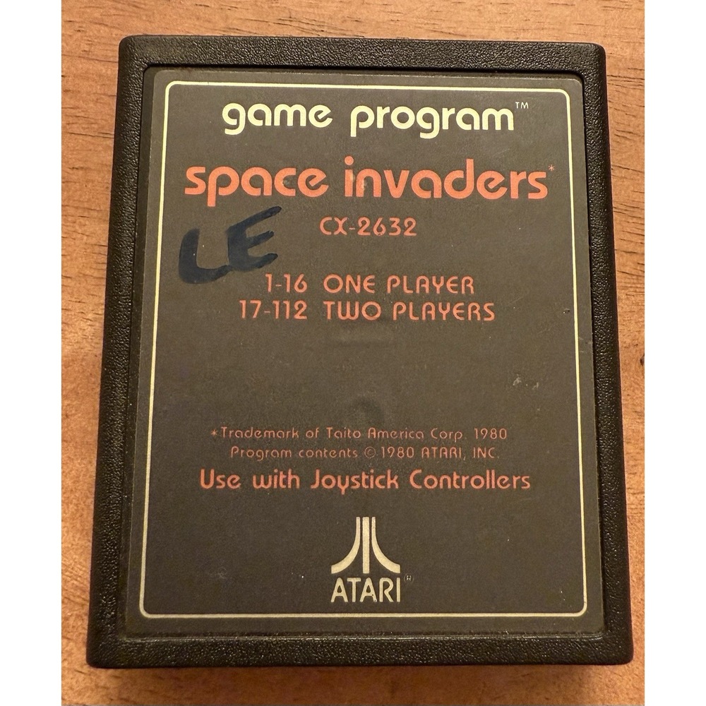 Vintage 1980 Space‎ Invaders CX-2632 Atari 2600 Video Game Cartridge